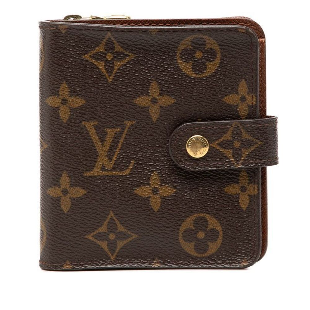 Louis Vuitton Monogram Leather Compact Wallet